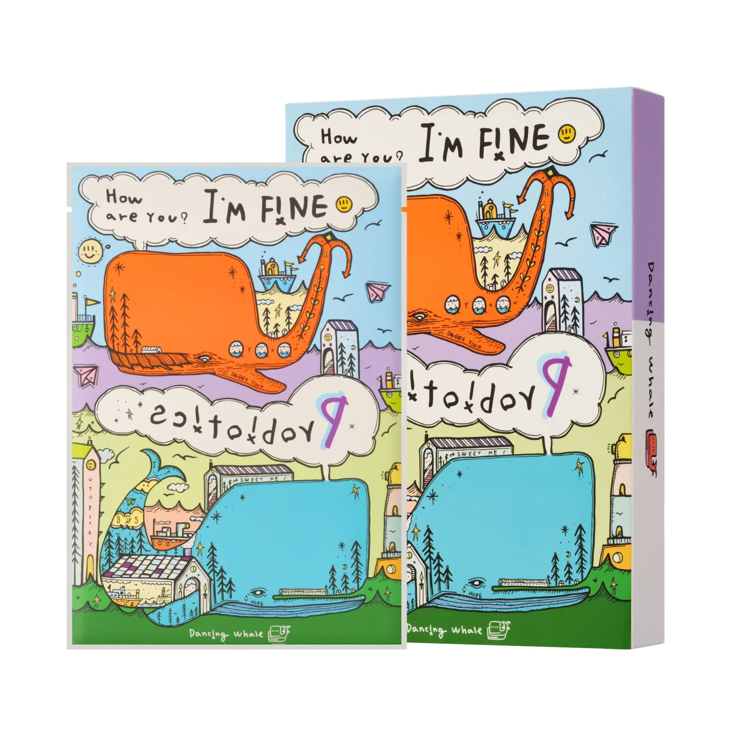 Dancing Whale Probiotics Mask Pack (10 sheets)