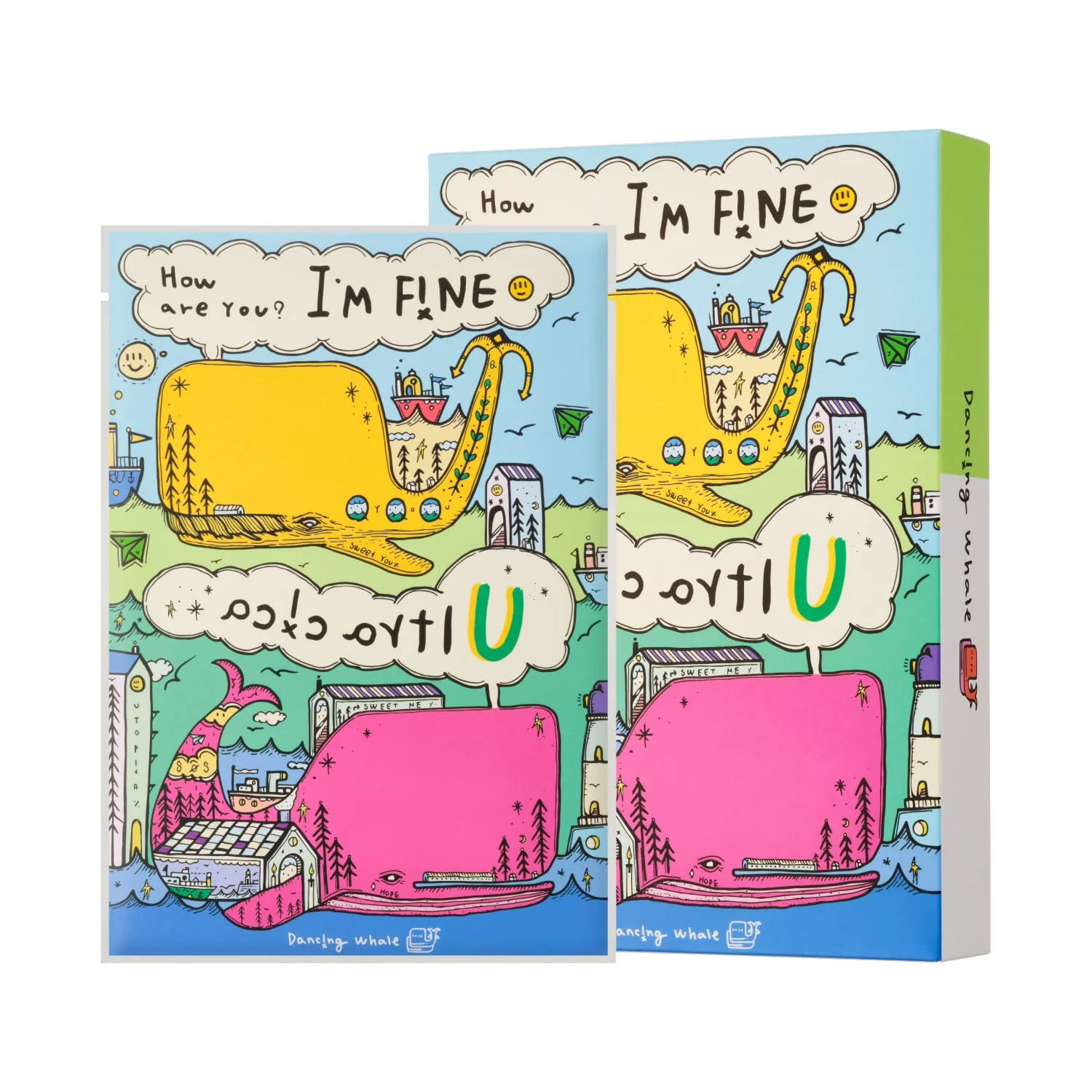 Dancing Whale Ultra Cica Mask Pack (10 sheets)